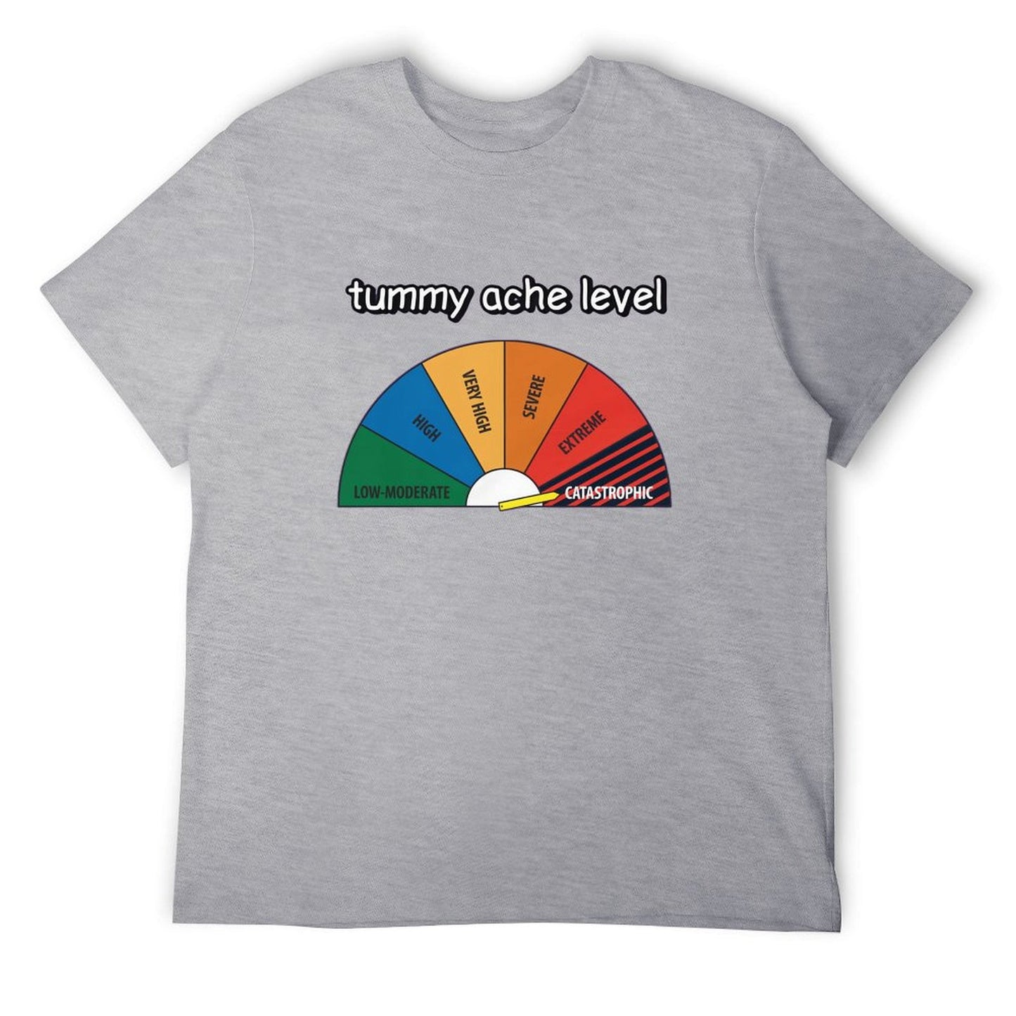 Tummy ache level Short Sleeve T-shirt