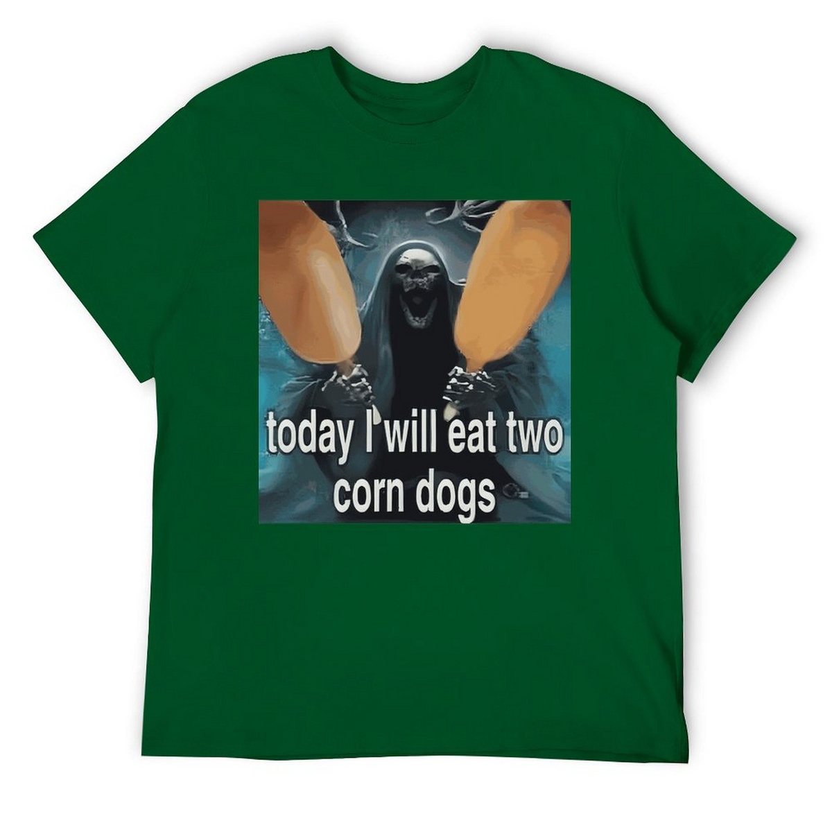 Tee for Men Today I Will Eat Two Corn Dogs