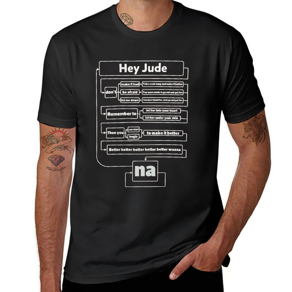 Hey Jude Lyric Short Sleeve T-shirt