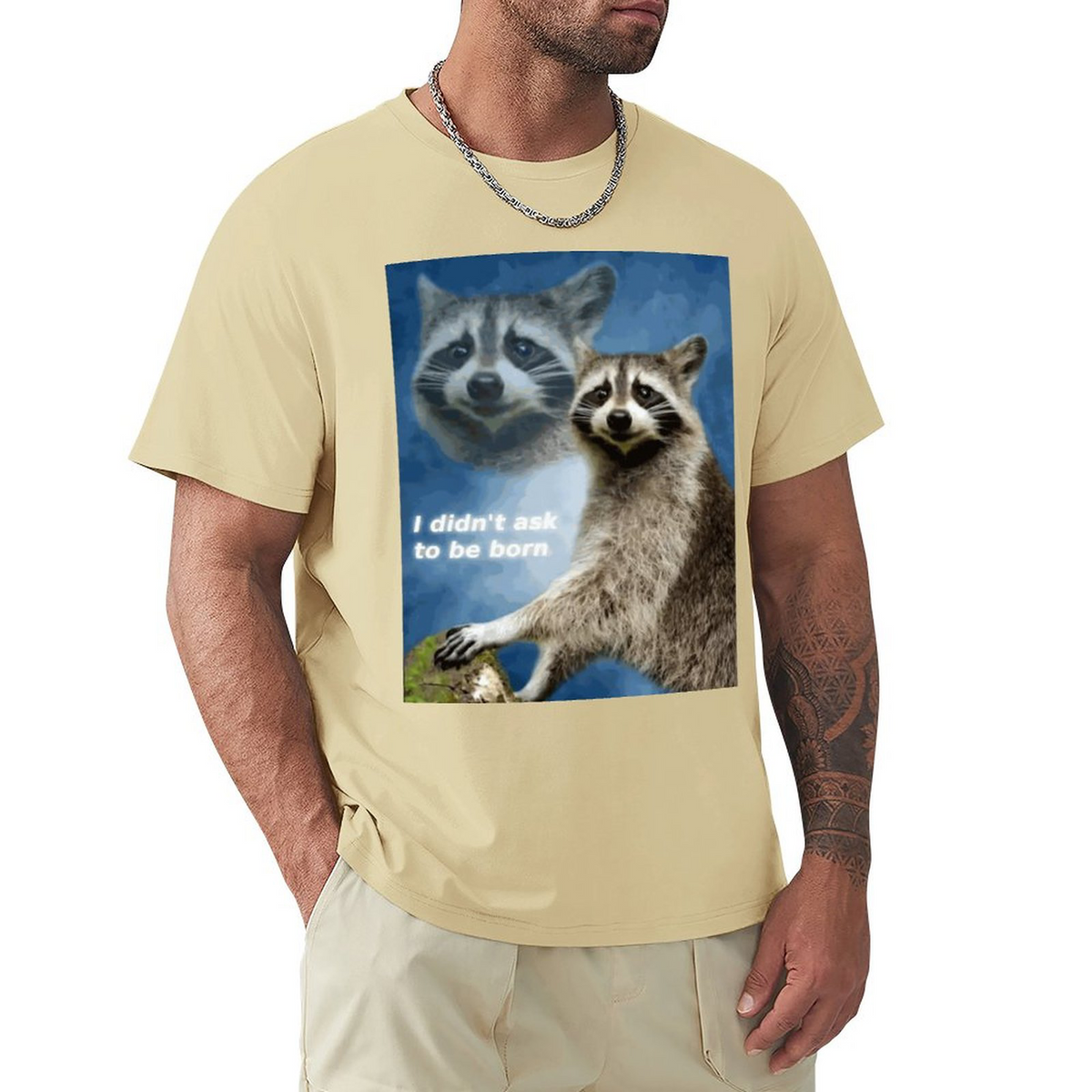 didn't ask to be born Men's Tee