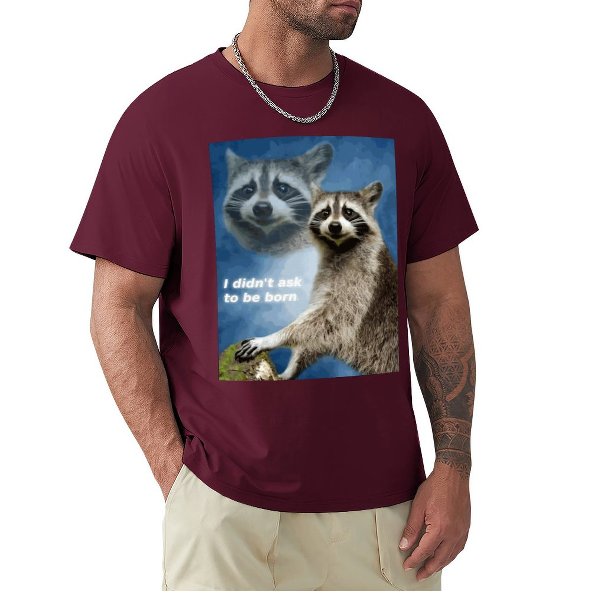 didn't ask to be born Men's Tee