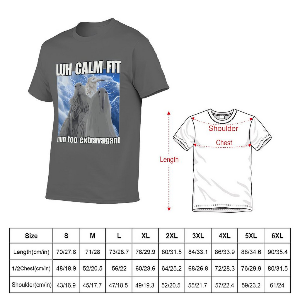 Tee for Men Lun Calm Fit Nun Too Extravagant 2027