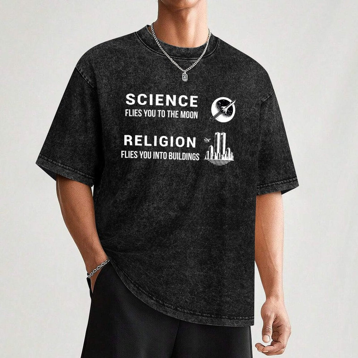 Illegal Series Unisex Mineral Washed Tee