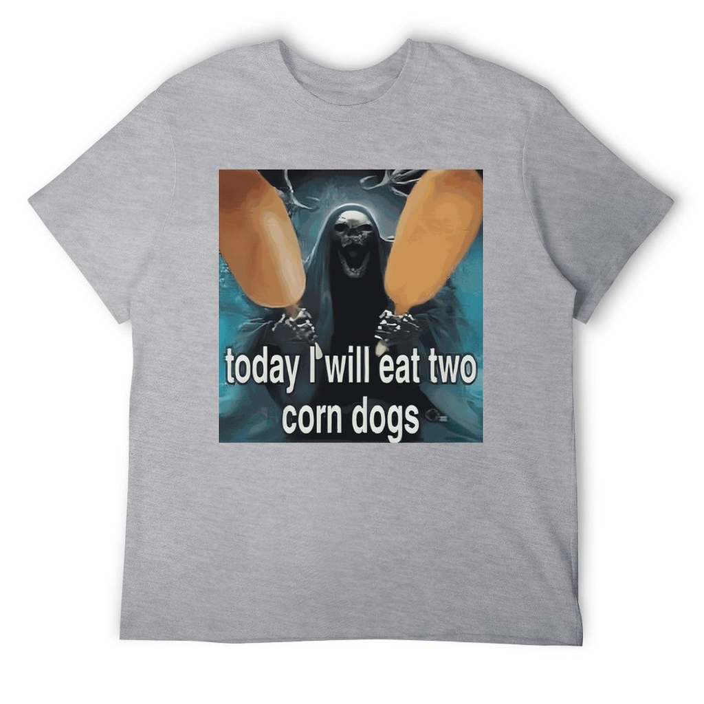 Tee for Men Today I Will Eat Two Corn Dogs