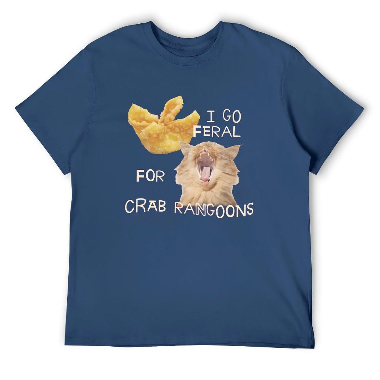 I GO FERAL FOR CRAB RANGOONS Short Sleeve T-shirt