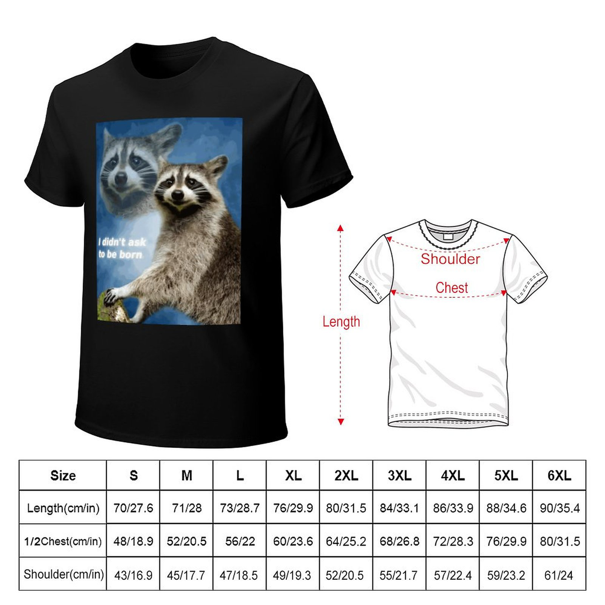 didn't ask to be born Men's Tee