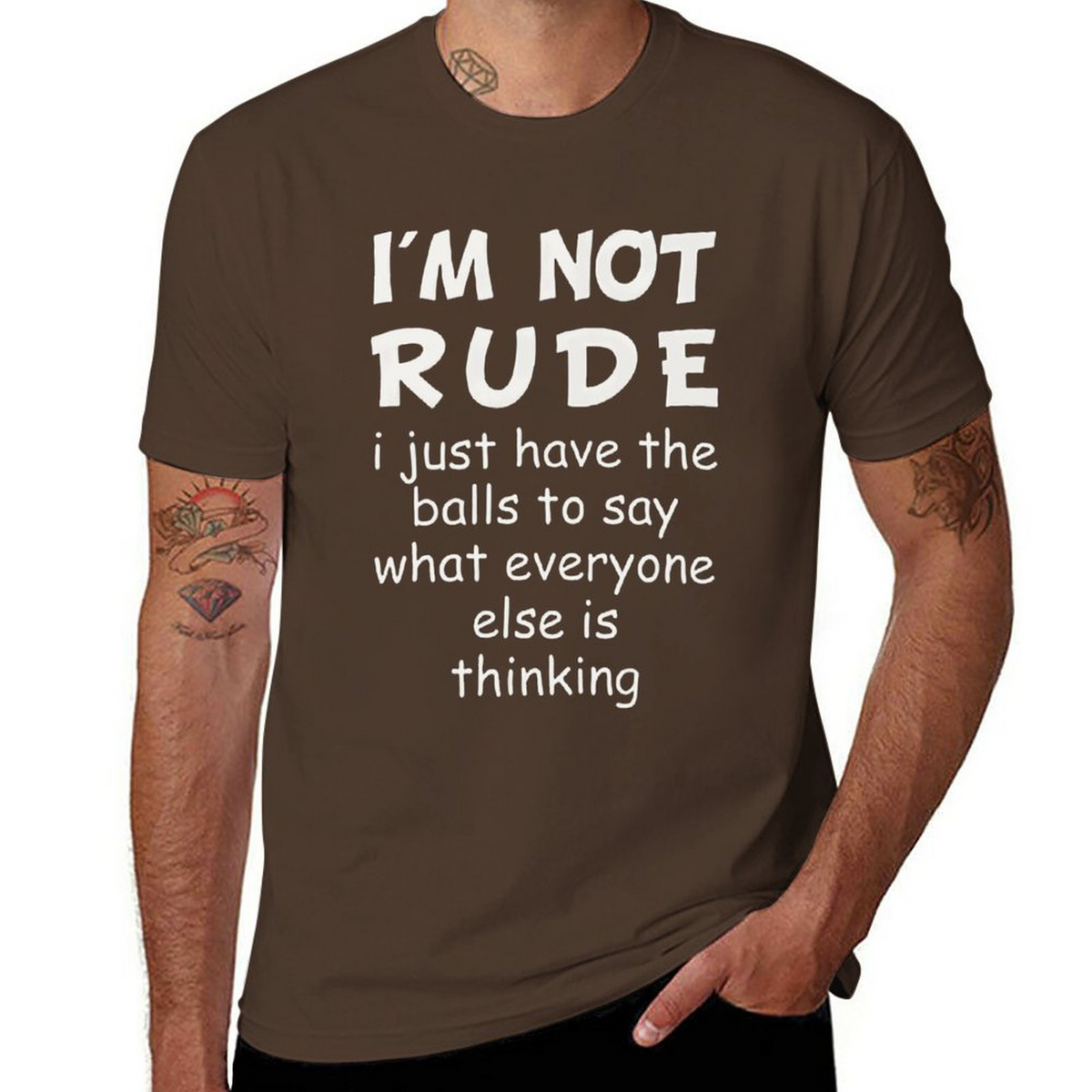 I'm Not Rude Tee