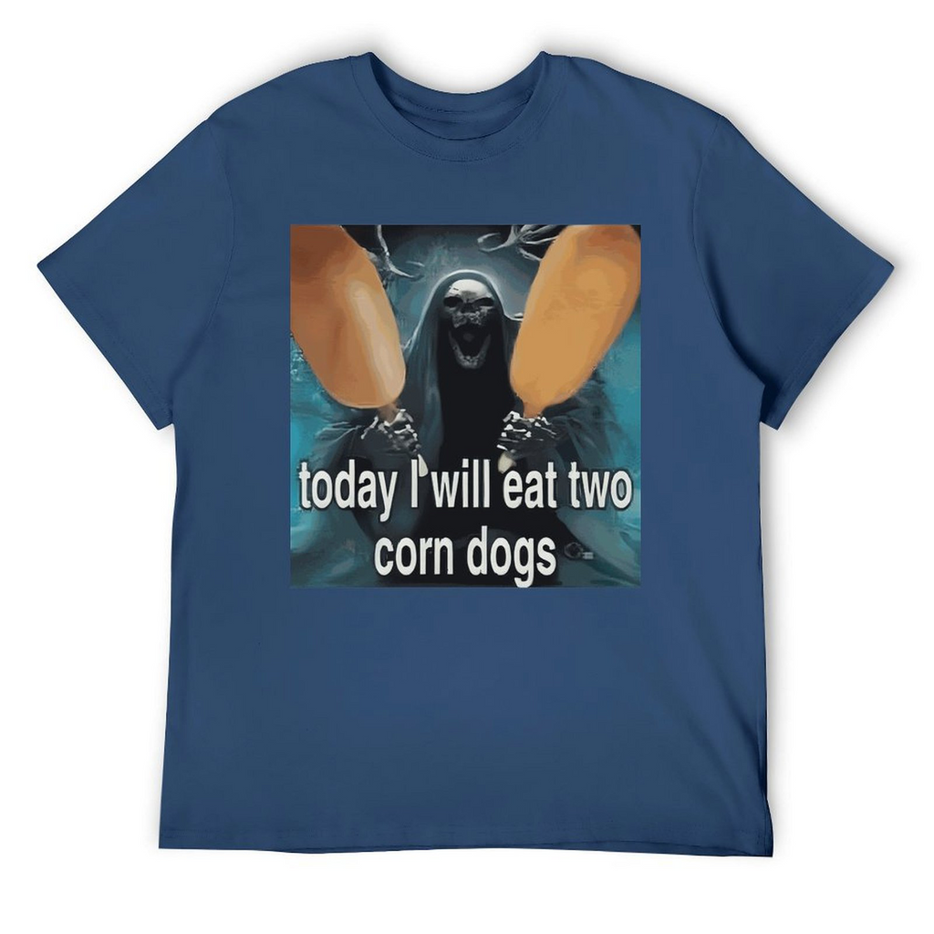 Tee for Men Today I Will Eat Two Corn Dogs