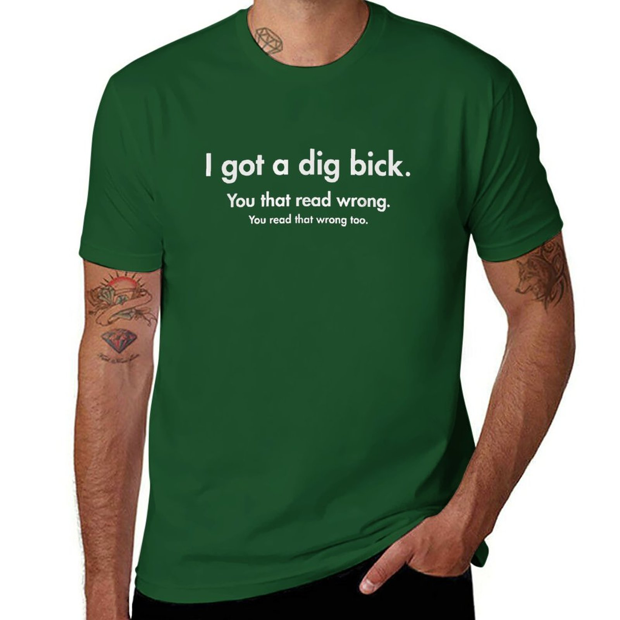 YOU READ WRONG Tee for Men Wrong
