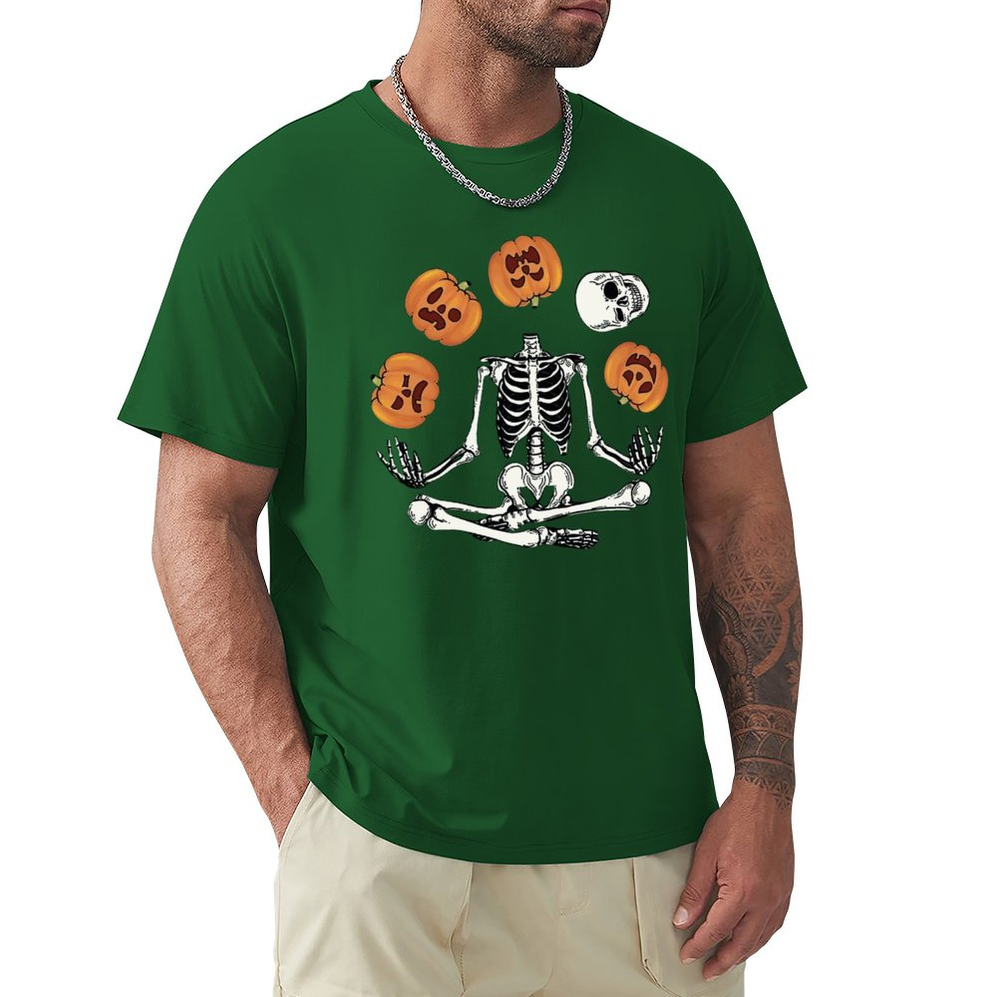 Men's Tee Pumpkin Bones