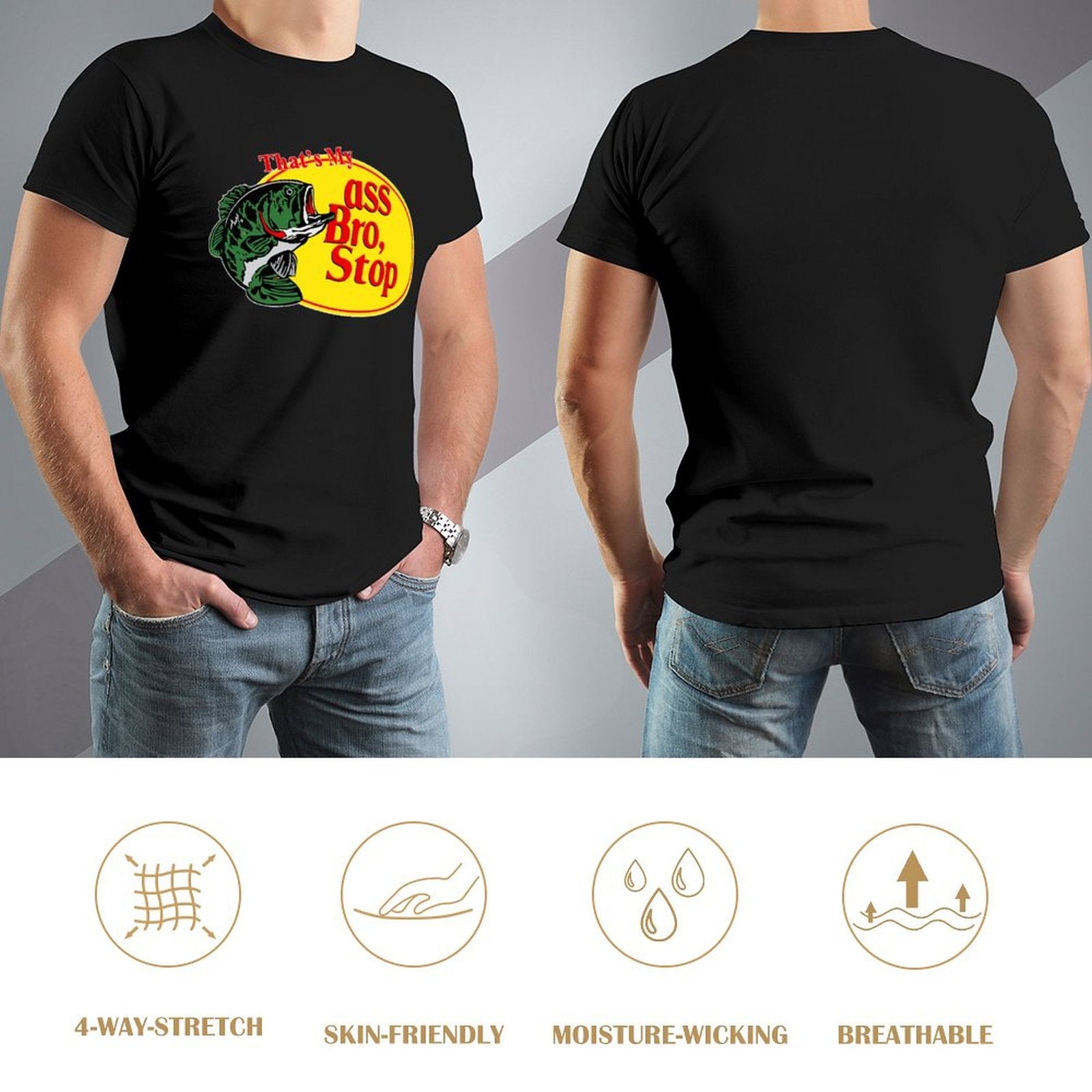 Men's Tee ASS BRO STOP