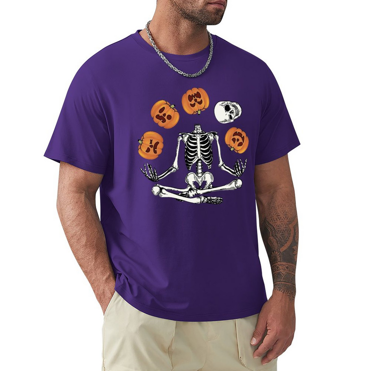 Men's Tee Pumpkin Bones
