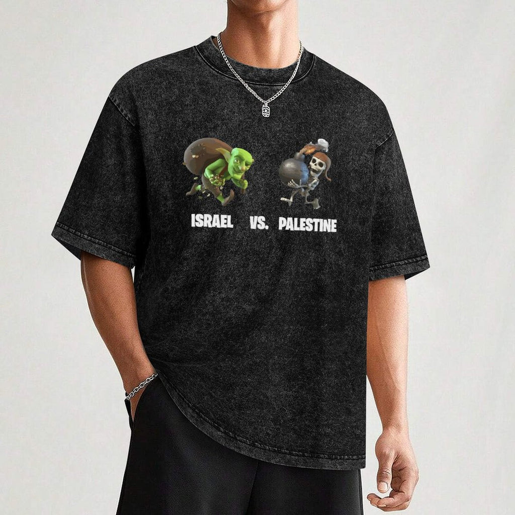 FunnySeries1 Unisex Mineral Washed Tee