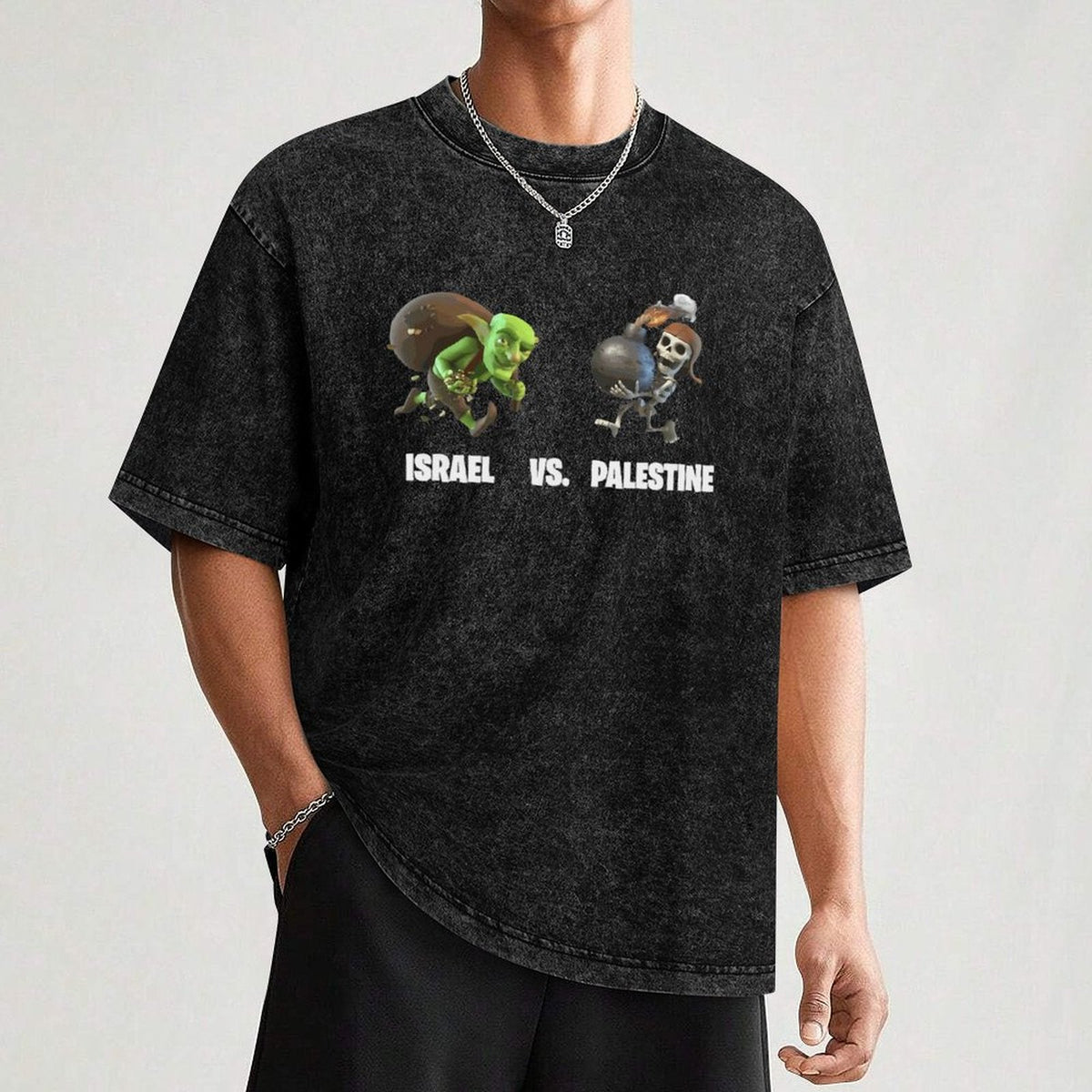 FunnySeries1 Unisex Mineral Washed Tee