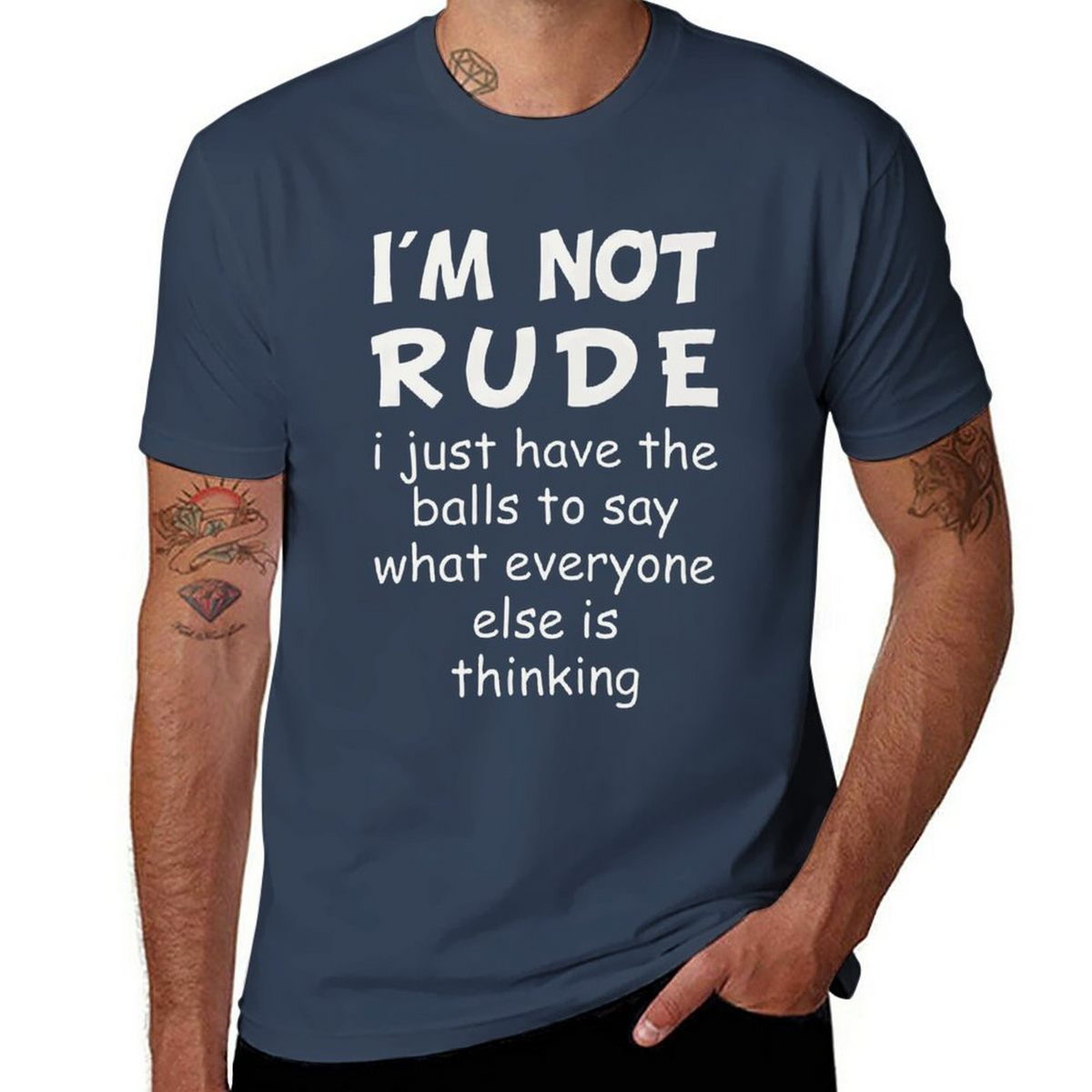 I'm Not Rude Tee
