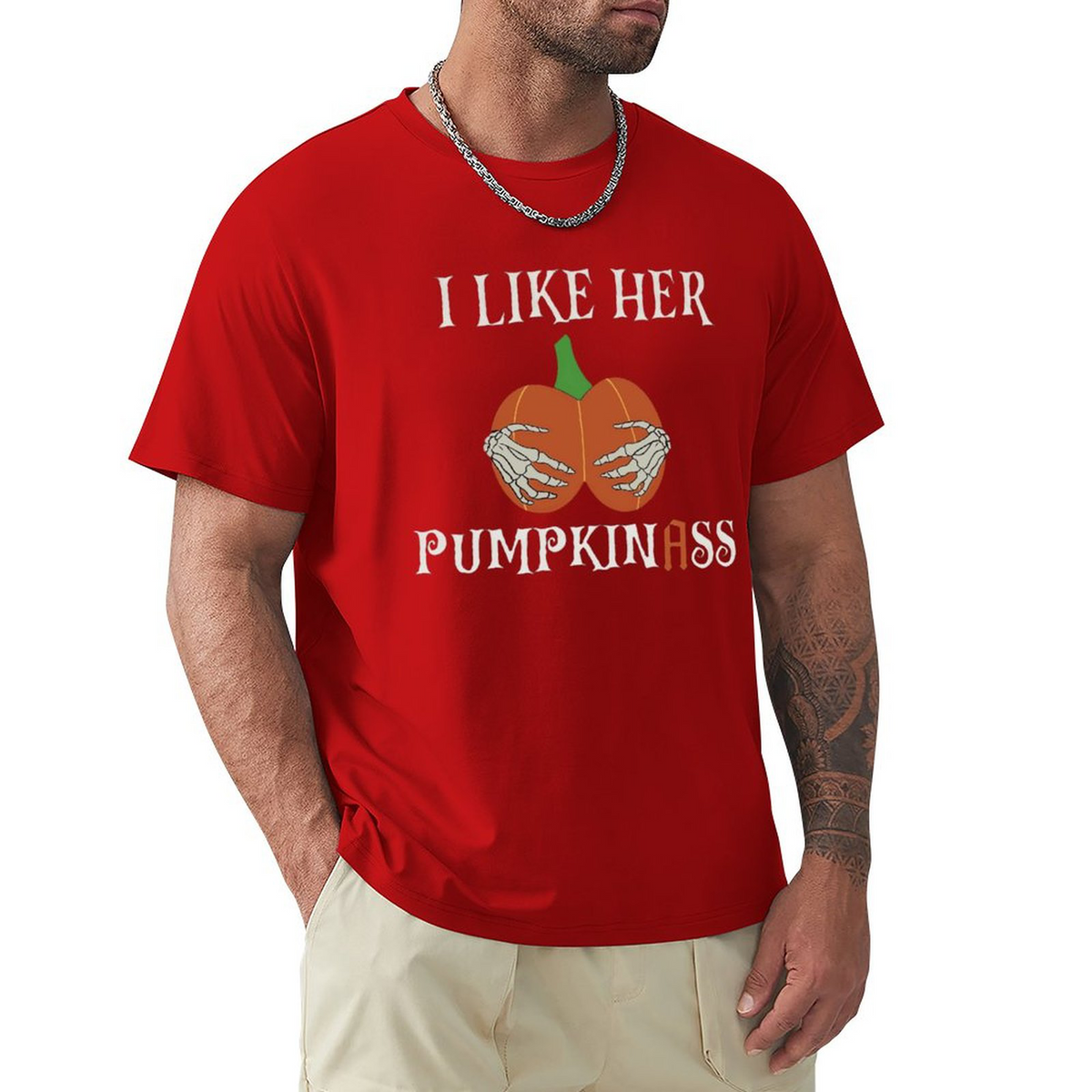 Men's Tee I Like Her Pumpkinass