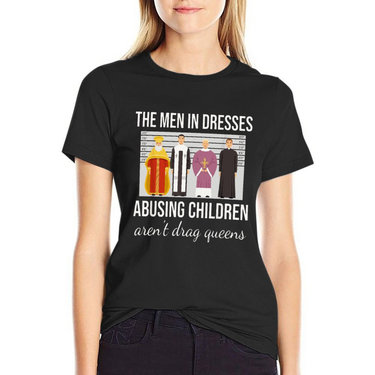 Men in Dresses Women's Tee