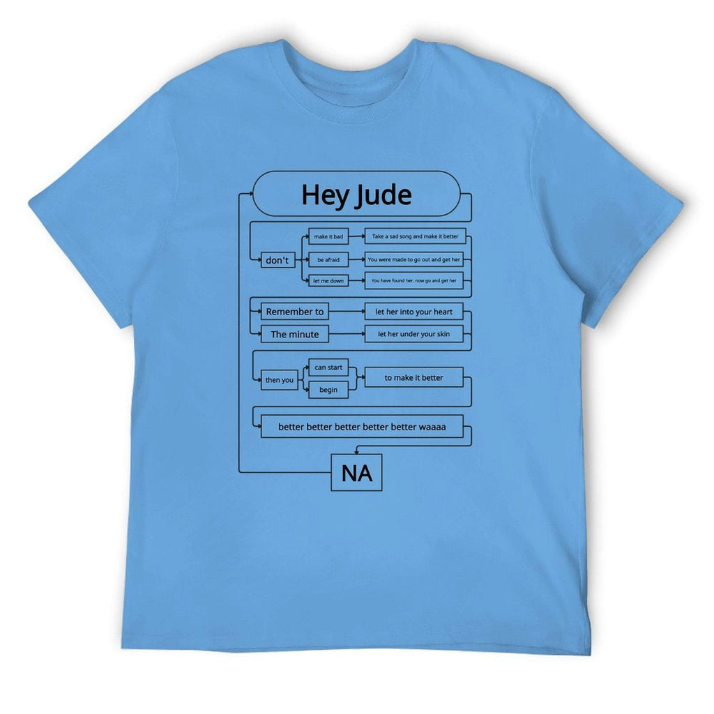 Hey Jude Lyrics Flowchart New Version Tee