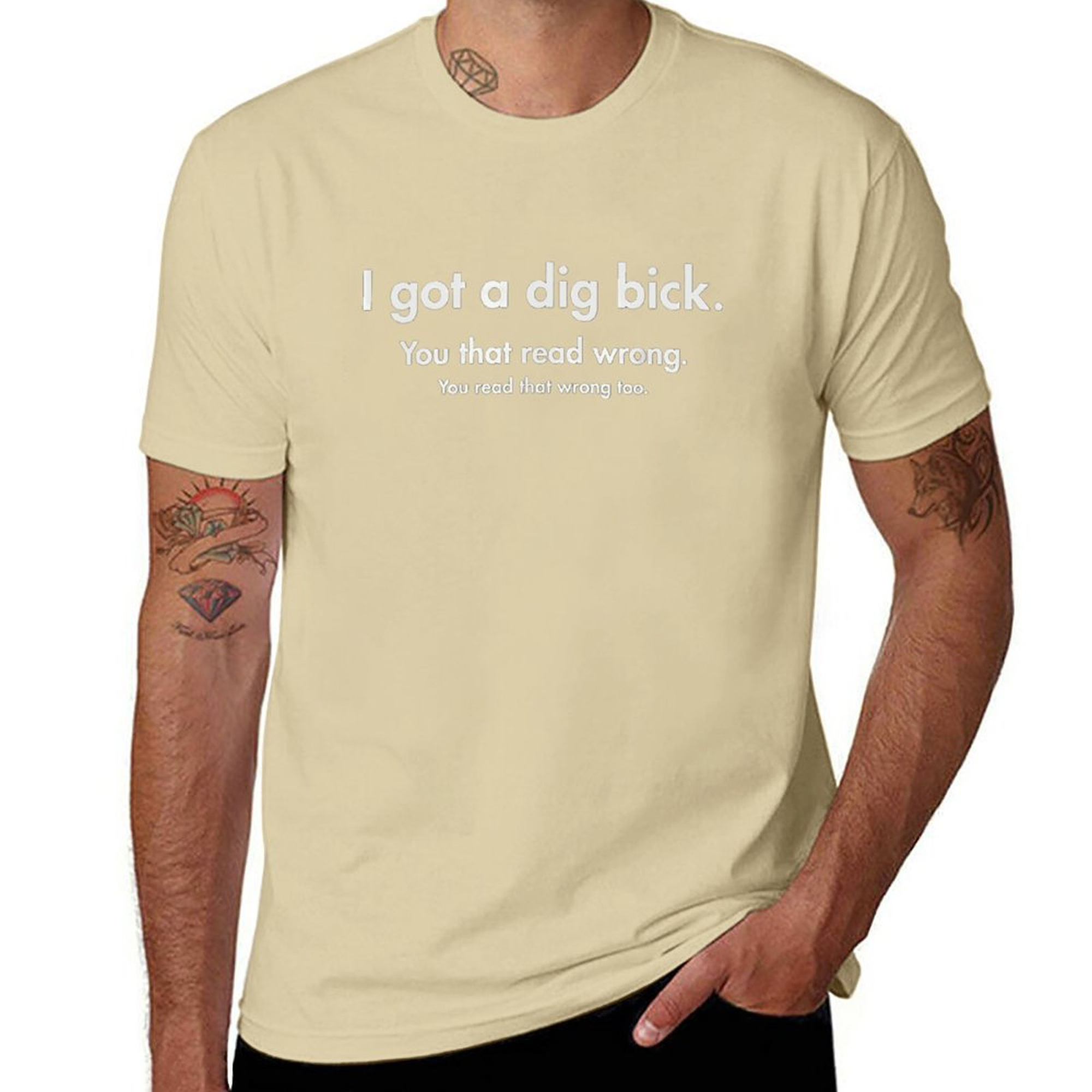 YOU READ WRONG Tee for Men Wrong