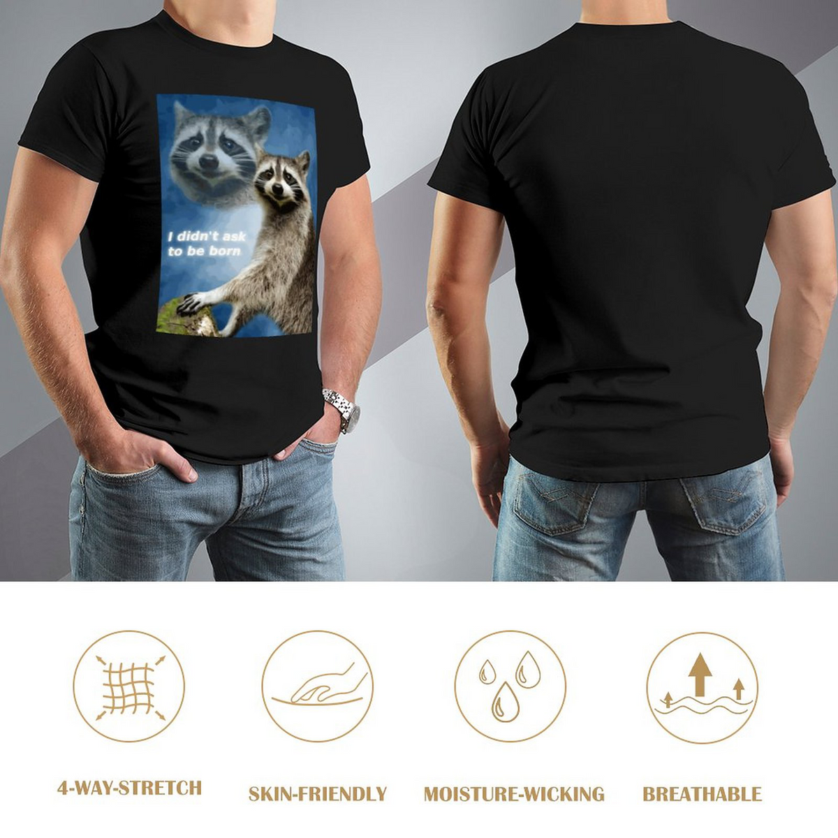 didn't ask to be born Men's Tee