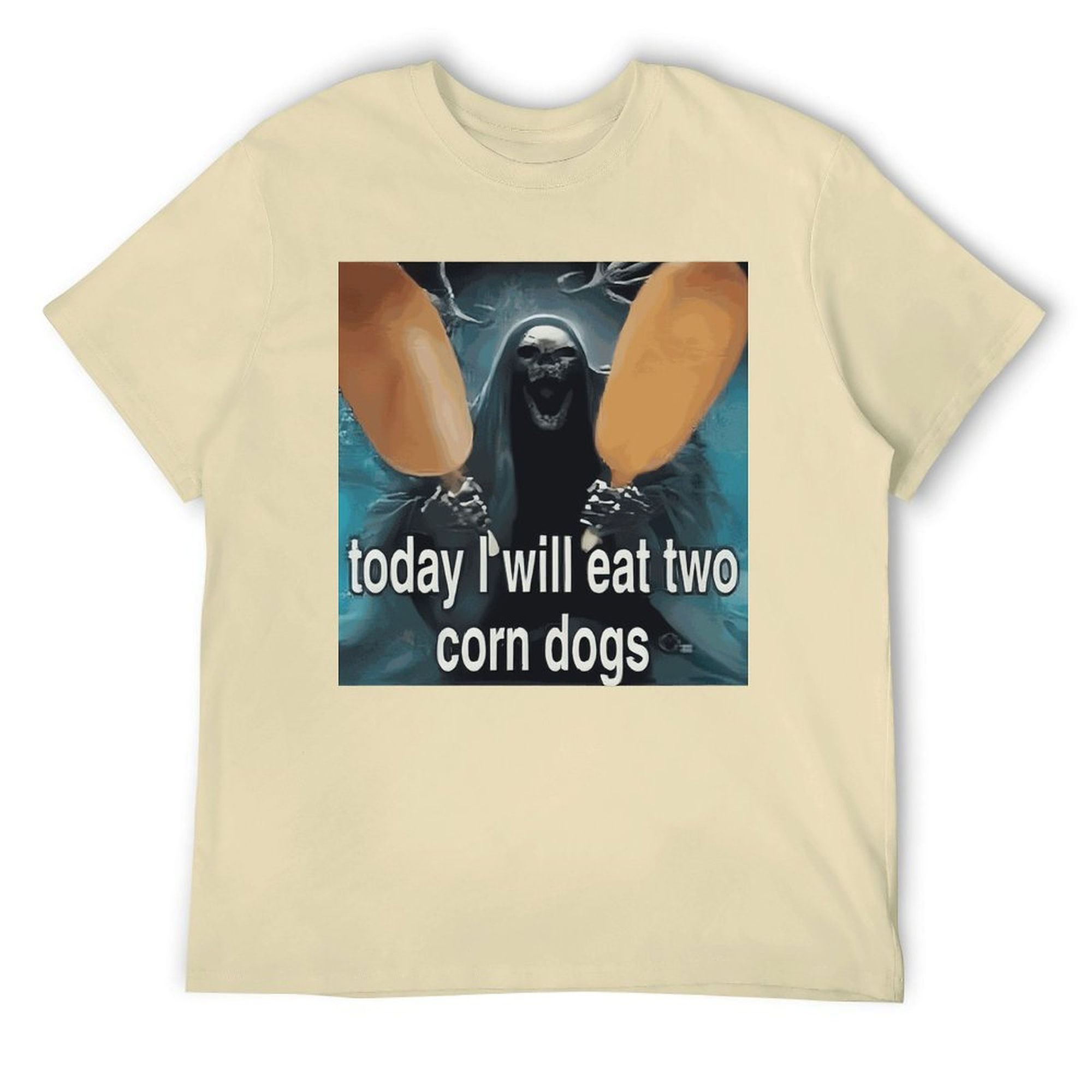 Tee for Men Today I Will Eat Two Corn Dogs