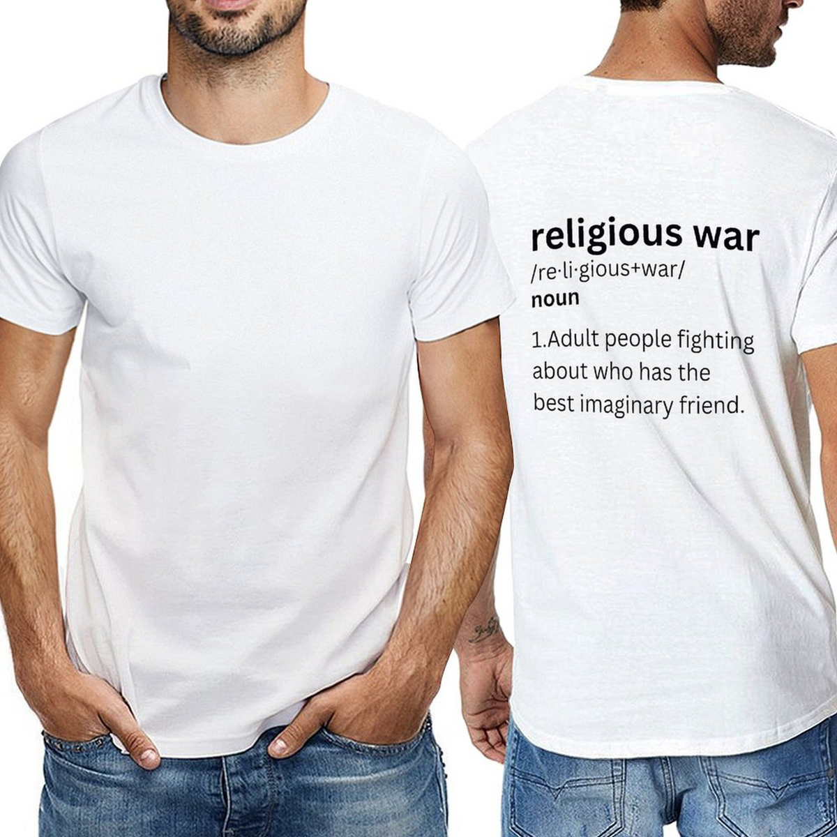 Religious War-l back-P Tee