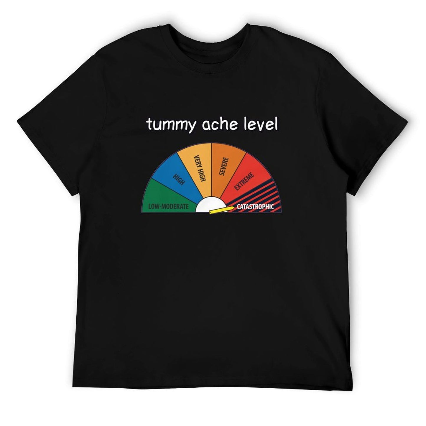 Tummy ache level Short Sleeve T-shirt