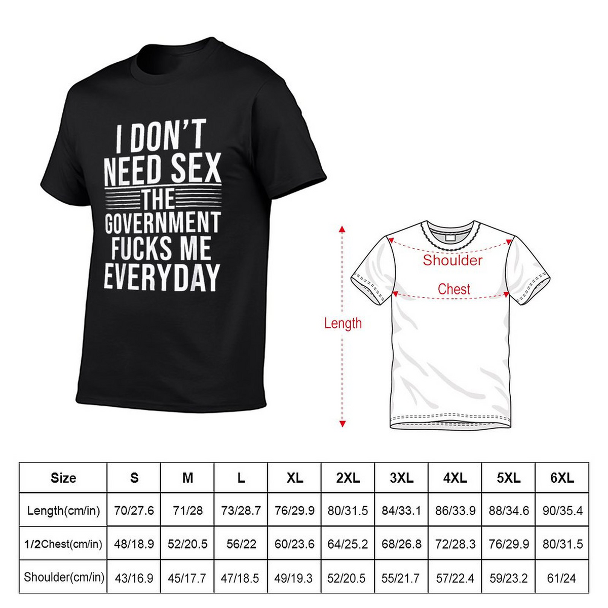 The Government Fcks Me Every Day Tee