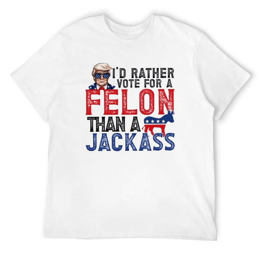 Vote for the felon Short Sleeve T-shirt