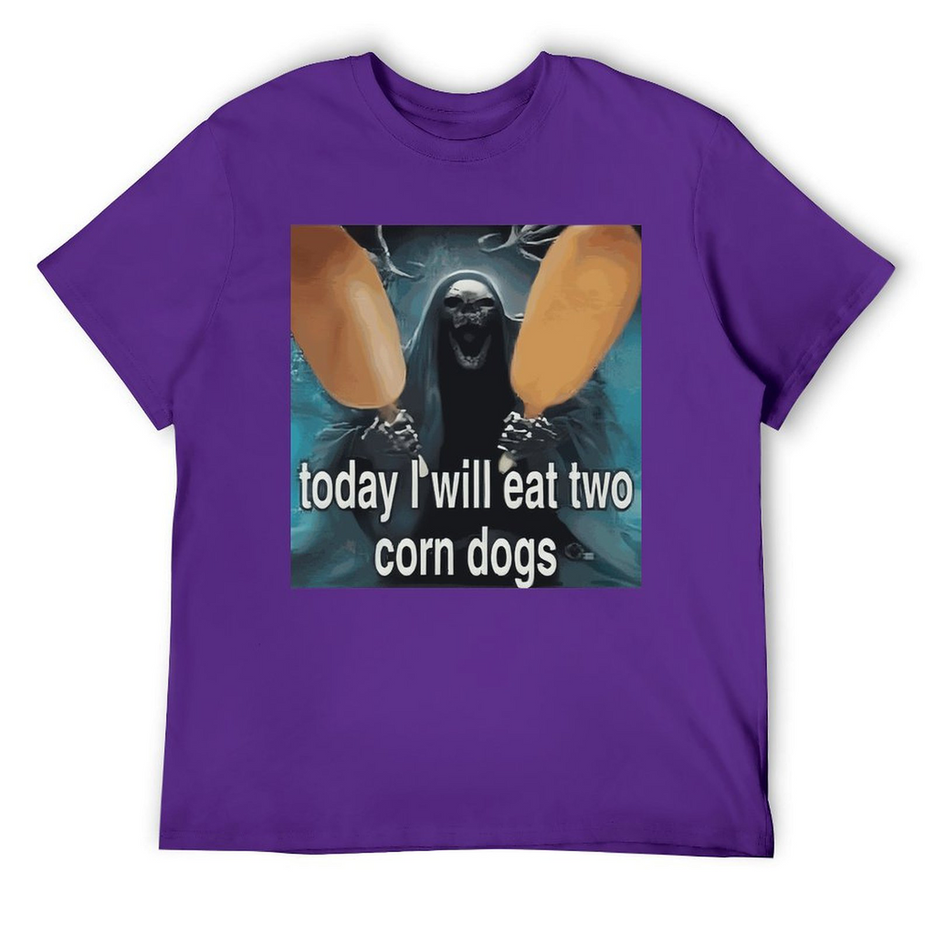 Tee for Men Today I Will Eat Two Corn Dogs