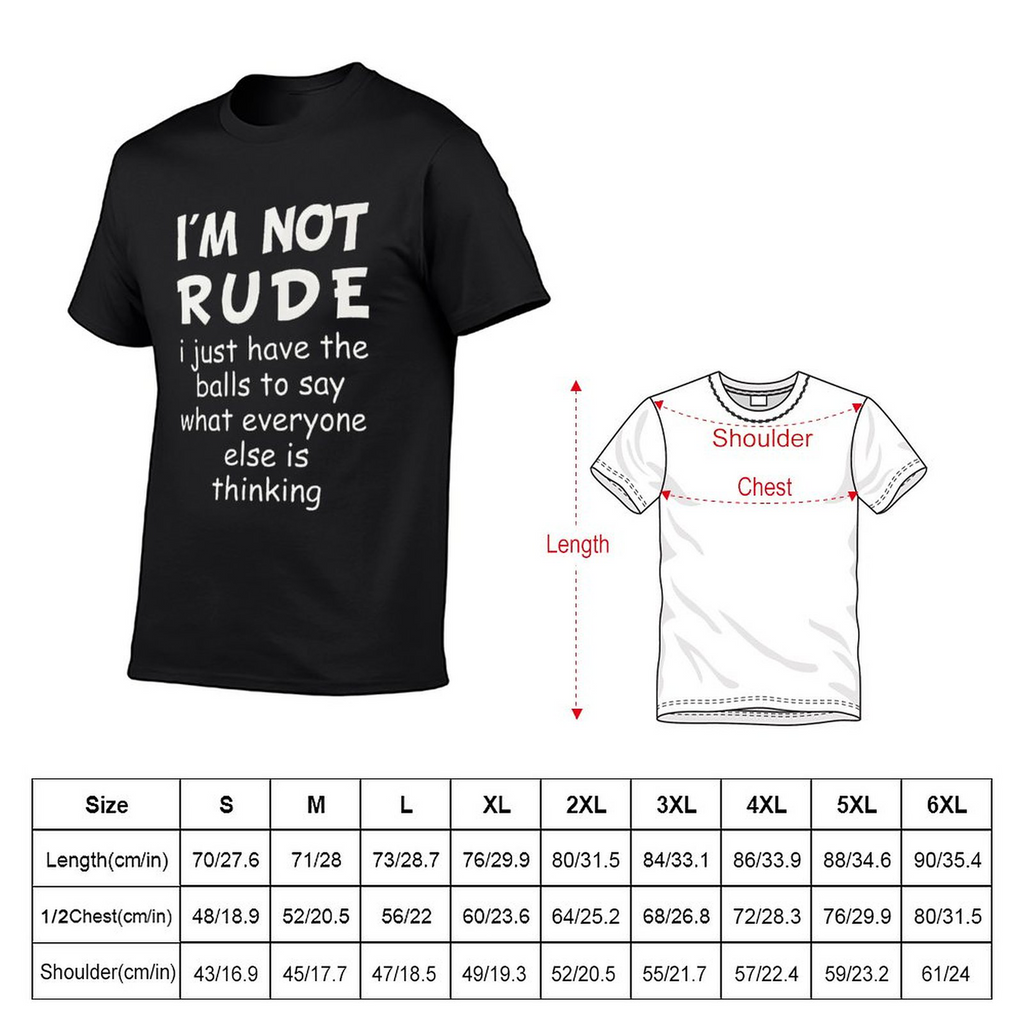I'm Not Rude Tee