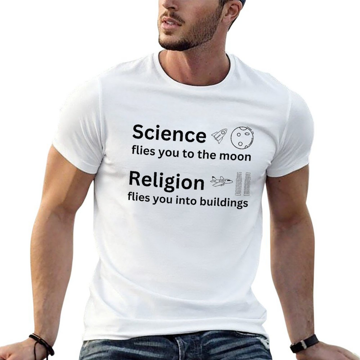 T-shirt Science Religion