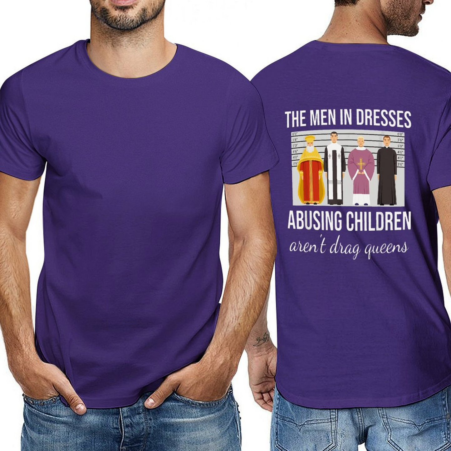 Men in Dresses Back-P Tshirt