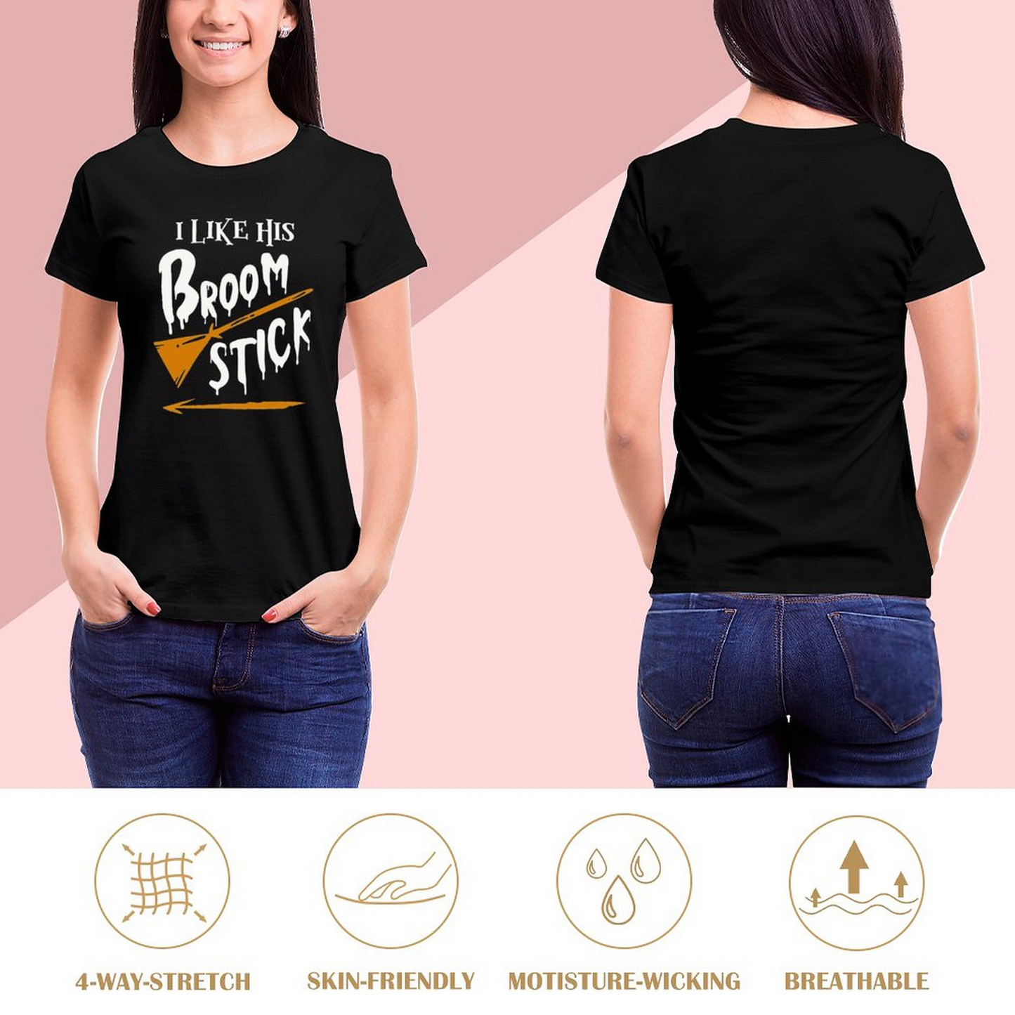 Female T-shirt	 Ilikehis Broomstick