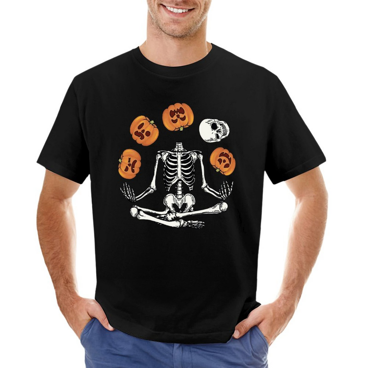 Men's T-shirt Pumpkin Bones