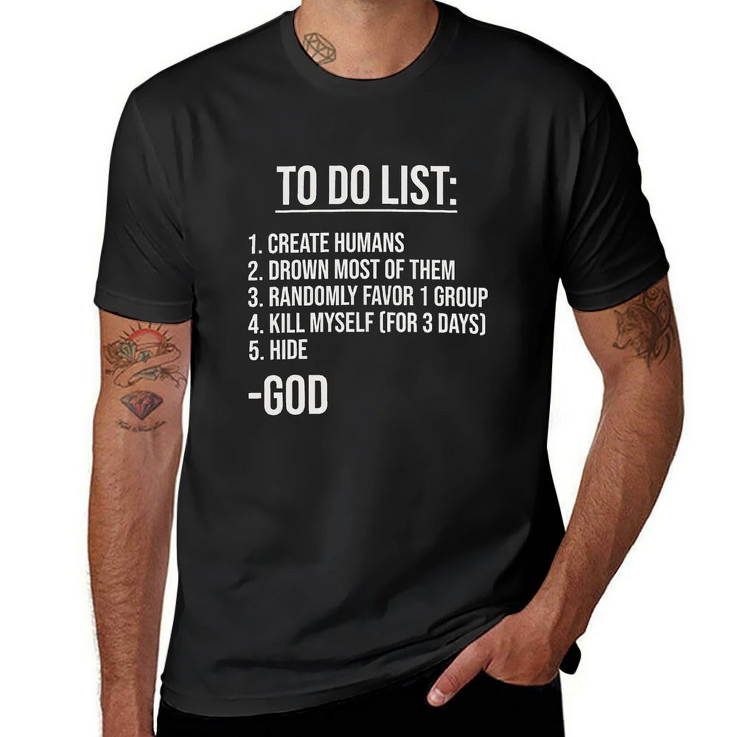 to Do List-god T-shirt