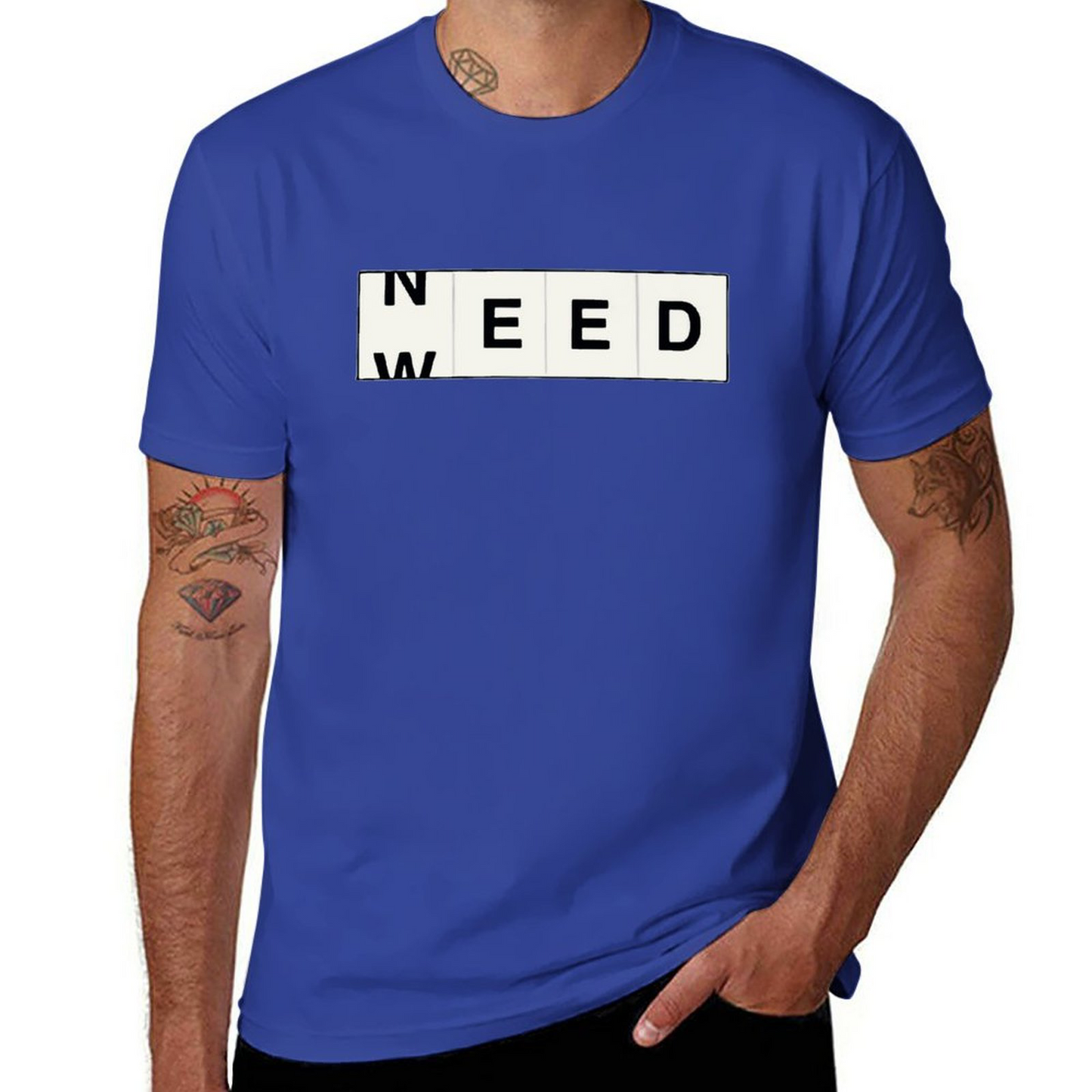 Short Sleeve T-shirt for Men Need-weed