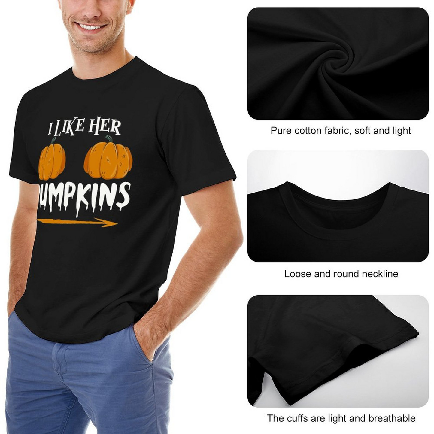 Men's T-shirt Ilkeher Pumpkins