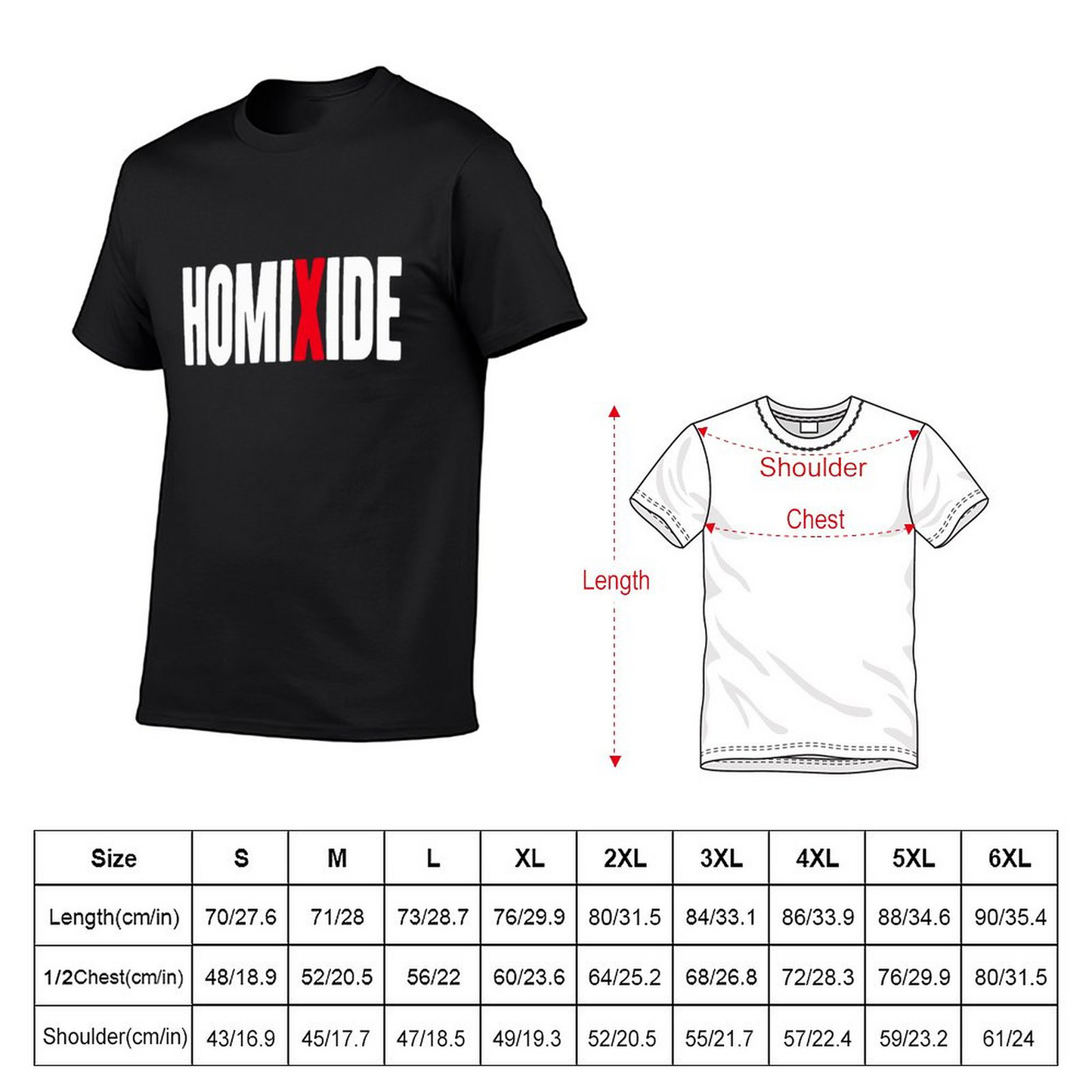 HOMIXIDE Short Sleeve T-shirt for Men