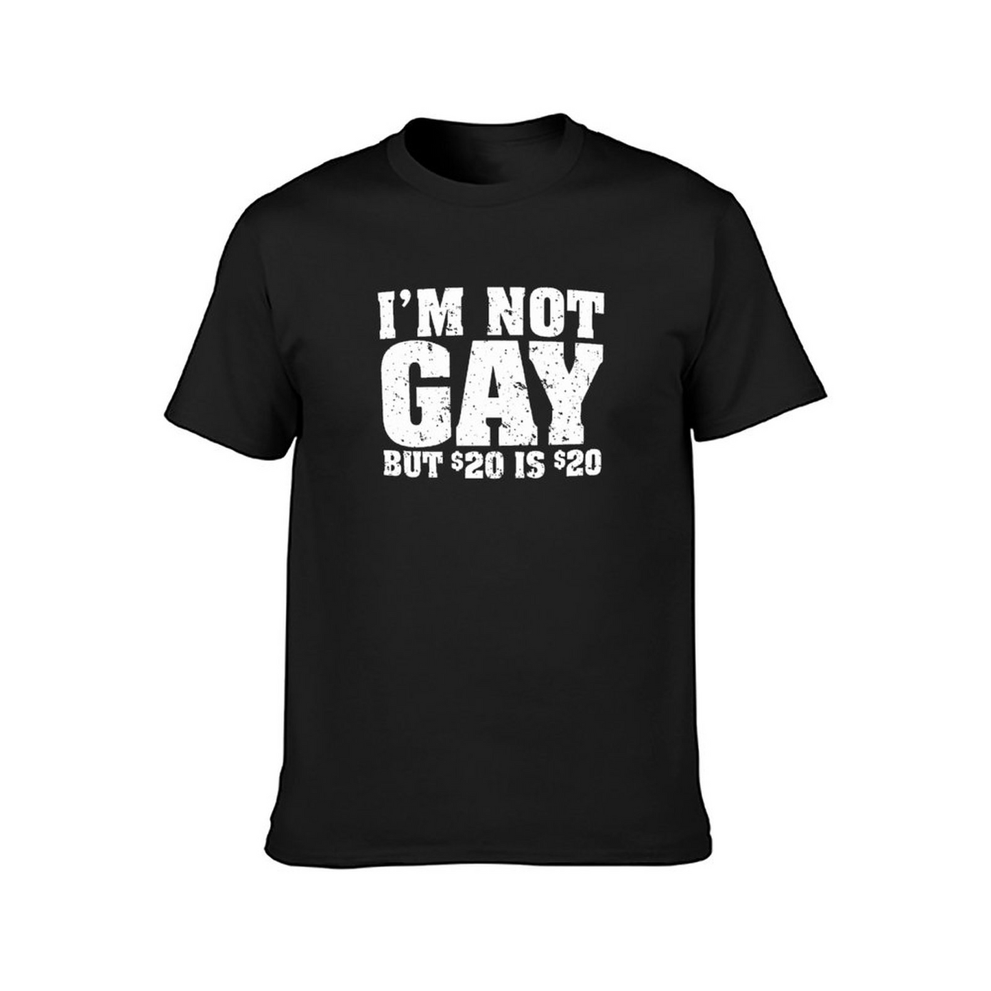 Short Sleeve T-shirt I'm Not Gay But 20 Bucks Is 20