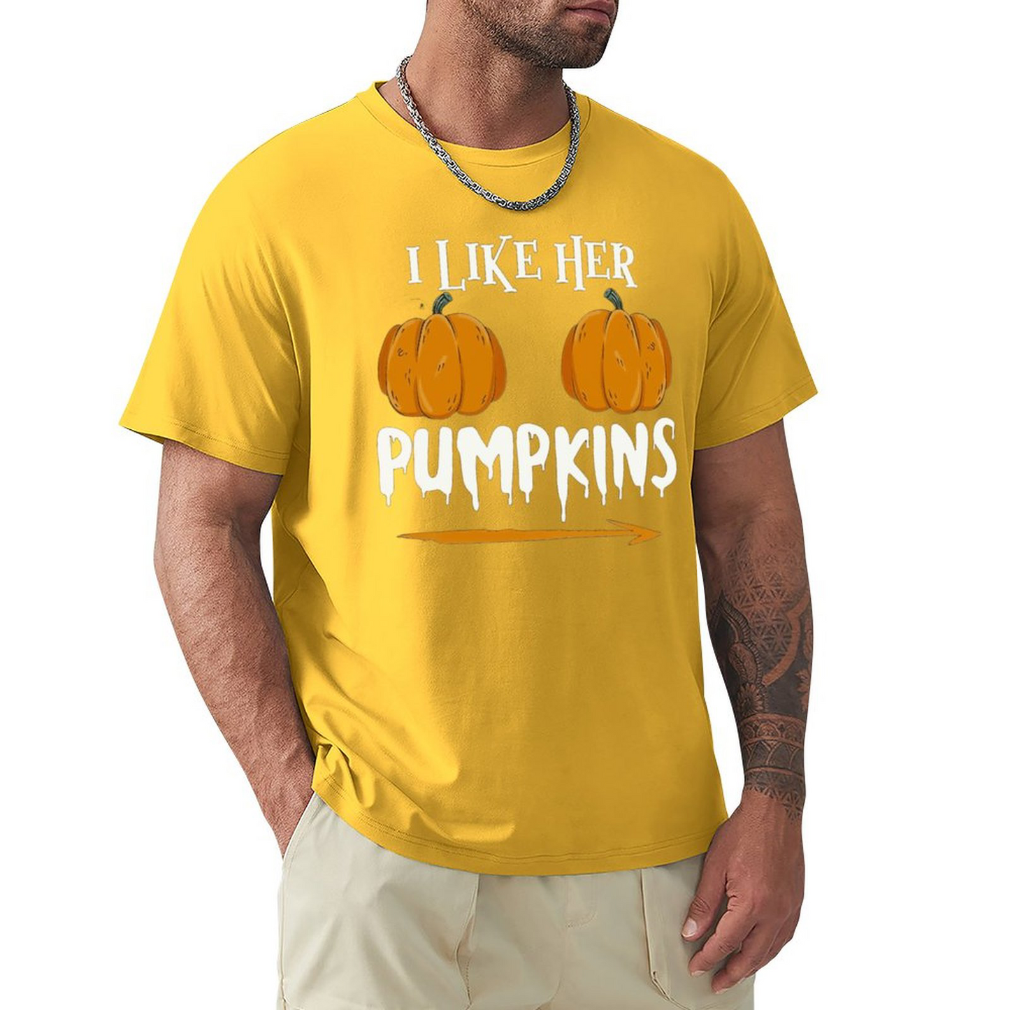 Men's T-shirt Ilkeher Pumpkins