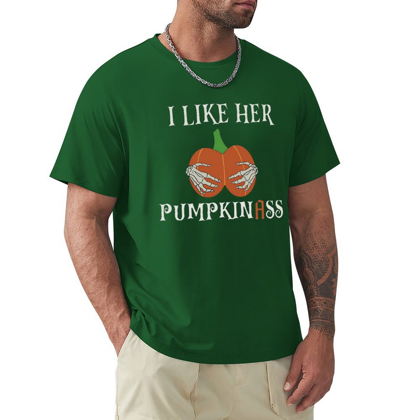 Men's T-shirt I Like Her Pumpkinass