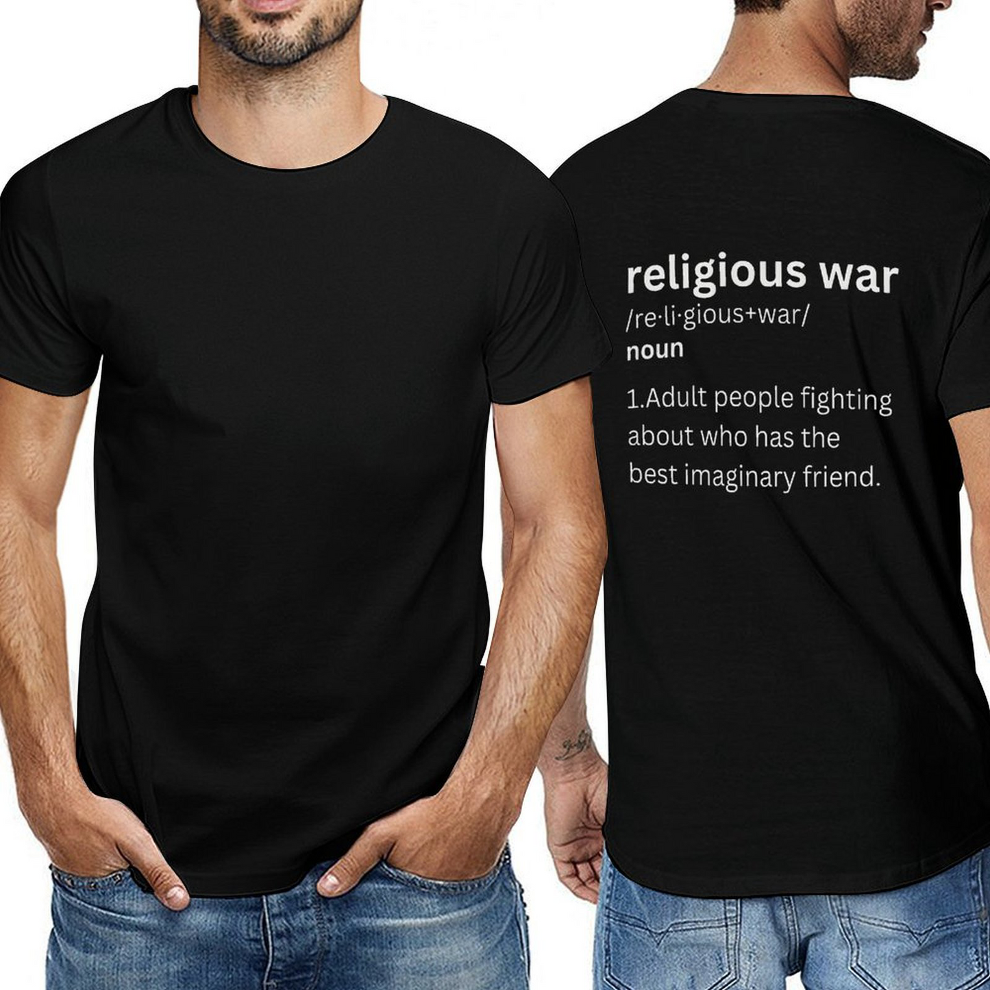 Religious War-l back-P Tshirt