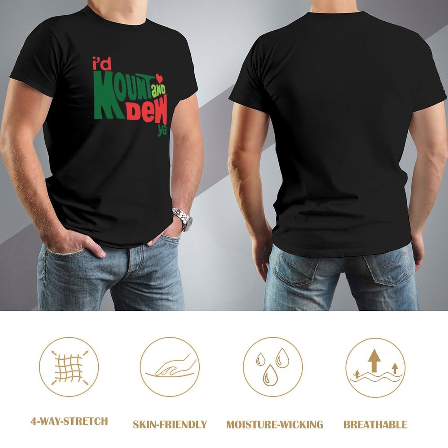 Men's T-shirt I'd Kount And Dew Ya