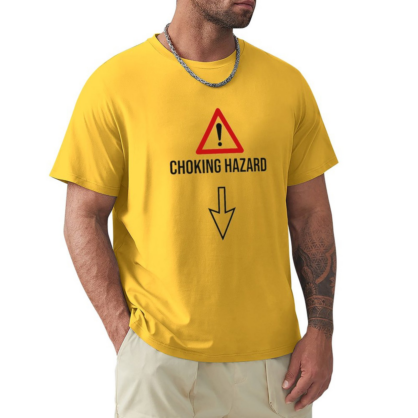 Men's T-shirt CHOKING HAZARD