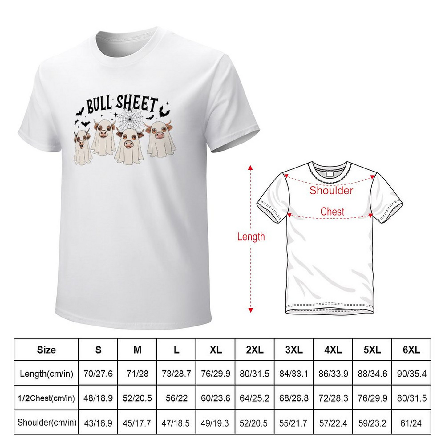 Men's T-shirt bullsheet