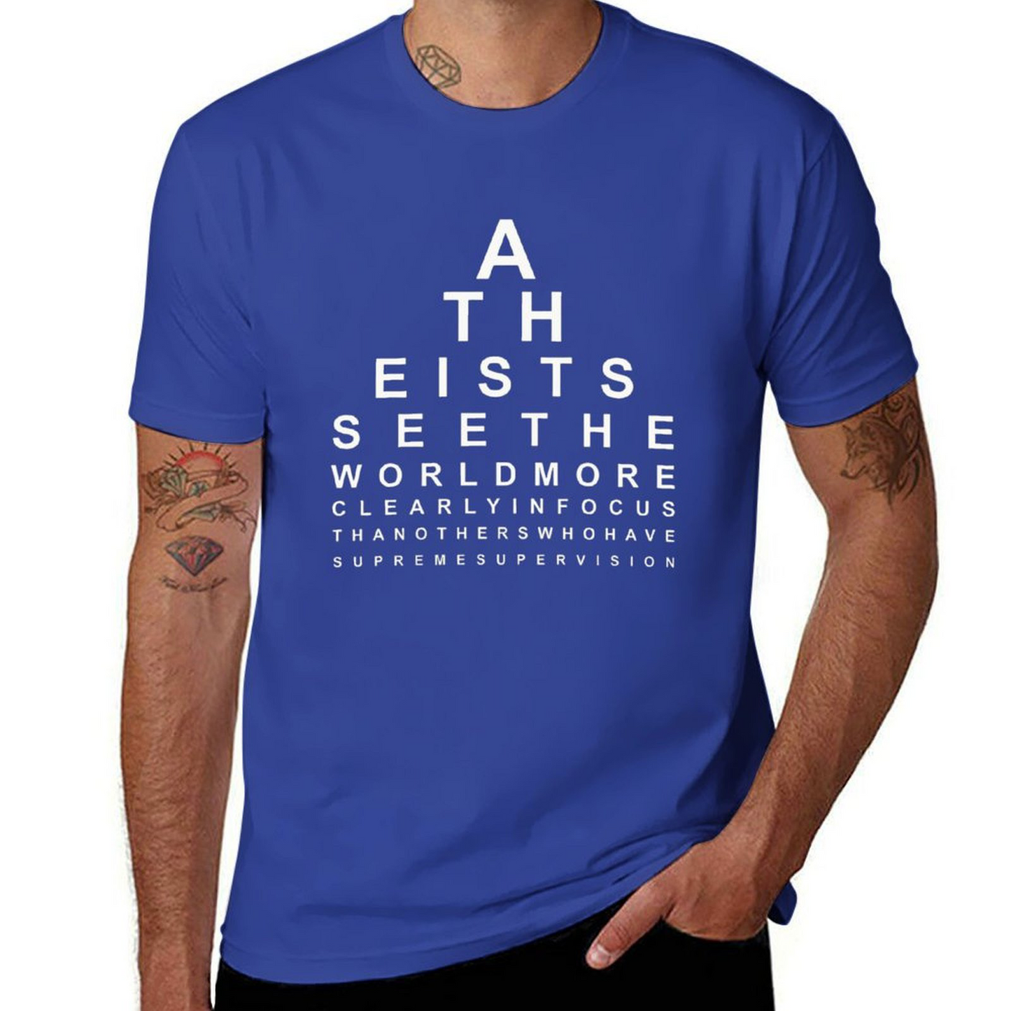 ATHEISTS SEE THE WORLD_T-shirt