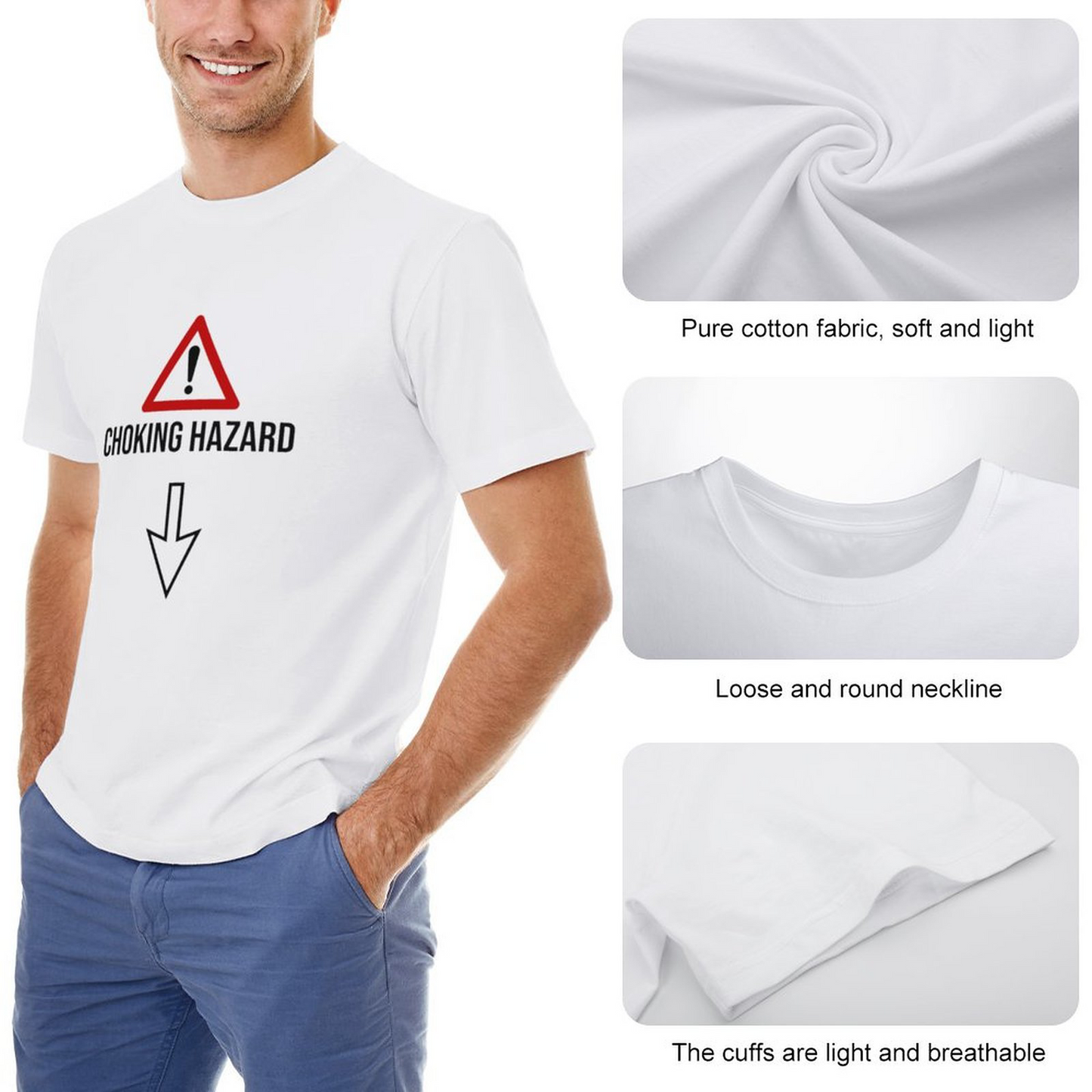 Men's T-shirt CHOKING HAZARD