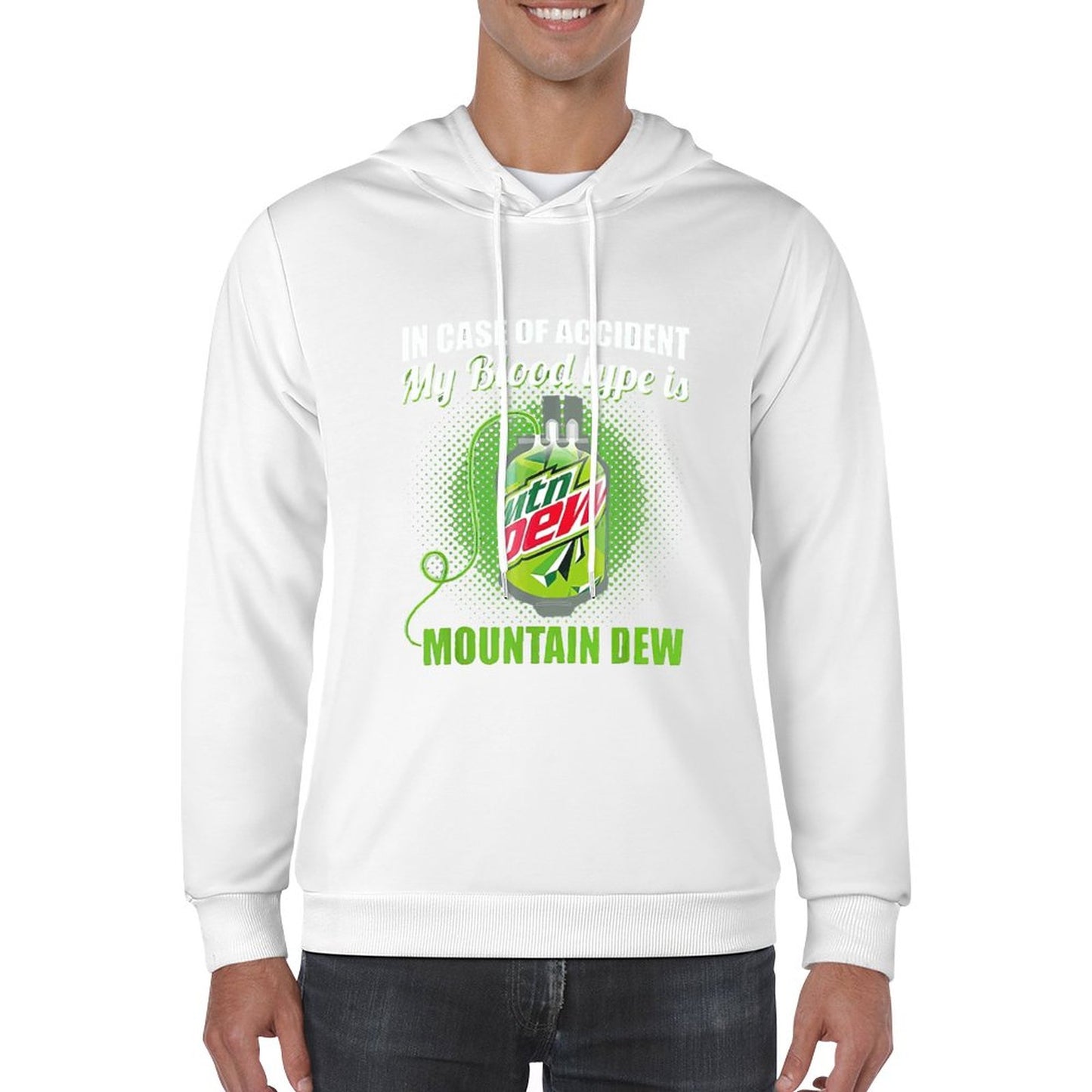 My Blood Type Is Mountaindew Men Hoodie