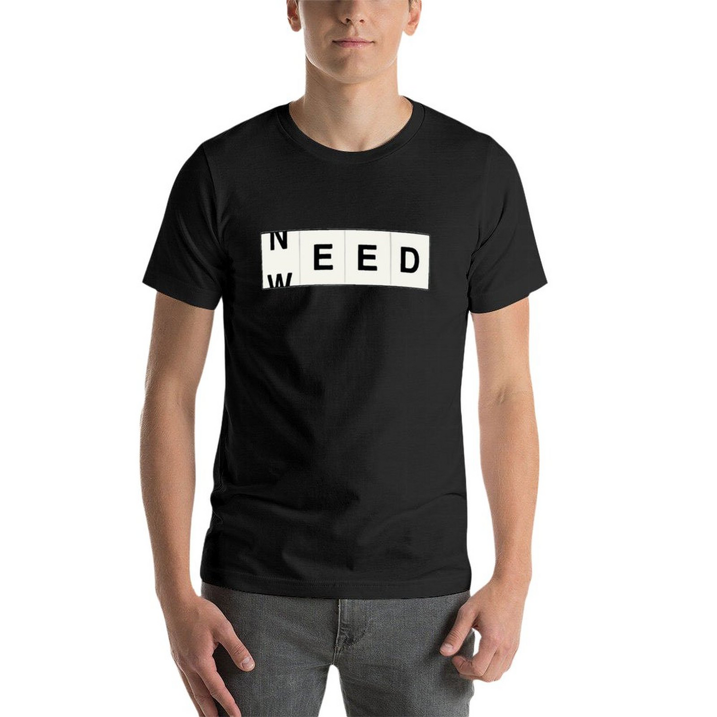 Short Sleeve T-shirt for Men Need-weed